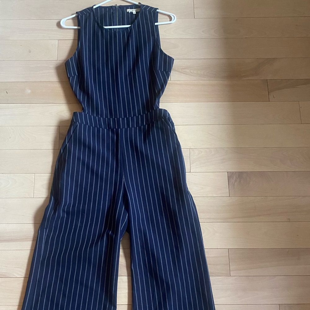 Super cute pinstripe jumpsuit